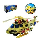 Helicóptero De Guerra Airplane Gira 360 Graus Brinquedo Cor Bege Personagem Helicóptero Sky