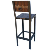 Banqueta Alta Caño Hierro Silla Industrial Old-rider Sa-03c