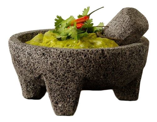 Molcajete / Mortero Mexicano En Piedra Volcánica