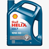 Aceite 10w40 Shell Helix Hx7 Semi Sintetico - X 4 Litros