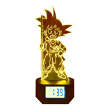 Goku Niño Lámpara Led 3d Reloj Alarma Dragon Ball Z