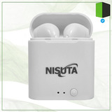 Auricular Bluetooth Earbuds Mini Cajita Imantada Recargable Color Blanco