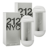 Paquete 212 Carolina Herrera 100ml Dama Original 2 Pzas