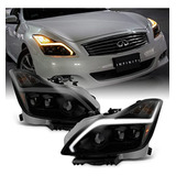 Faros Proyector Led Ahumados Para G37 / Q60 Coupe