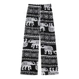 Pantalones De Yoga Hombres Casual Elefante Estampado Dama