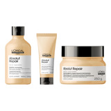 Kit Loreal Absolut Repair Gold Quinoa - Trio Manutenção