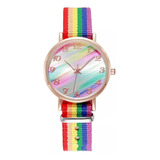 Reloj Lgbt Dama Pulsera Pride Rainbow Orgullo 