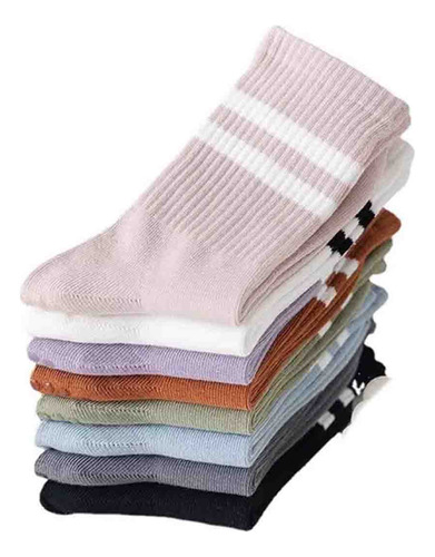 Calcetines Antideslizantes Para Mujer, 8 Piezas