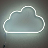 Painel Neon Led Nuvem Com 3 Efeitos De Luz
