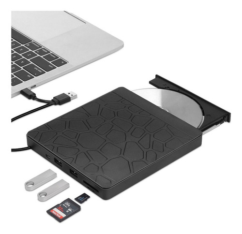 Unidad Óptica Externa Multifuncional Usb3.0 Tipo C