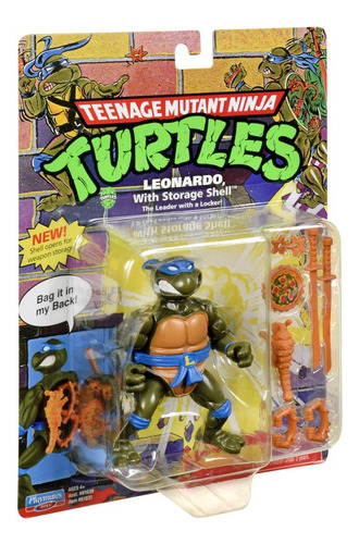 Tmnt Tortugas Ninja Leonardo Línea Clásica Figura De 4 