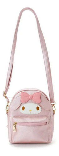 Bolso Mini Mochila Kawaii Hello Kitty Vinipiel Bordada Mujer