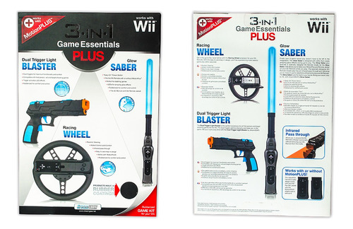 Kit De Accesorio Para Wii 3 En 1 (2 Kits) Outlet