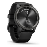 Smartwatch Vivomove Trend Garmin Reloj Analogico Hibrido Bisel Negro Con Correa Negra