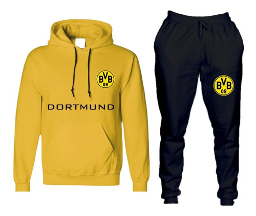 Abrigo Calça E Blusa Borussia Dortmund Conjunto Moletom 