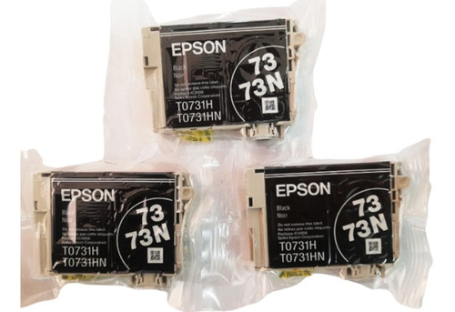 Cartridge Epson 73n Pack De 3 Unidades En Bolsa