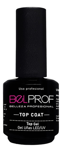 Esmalte De Uñas Color Belprof Top Coat Semipermanente De 14ml De 1 Unidades Color Top Coat