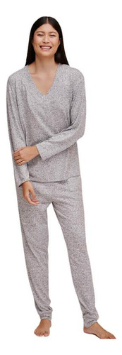 Pijama Longo Tricô De Viscose Hering Kgb7