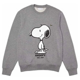 Sudadera Snoopy Gris Lacoste