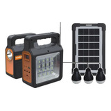 Radio Usb Bluetooth Solar Recargable Lámpara De Emergencia 