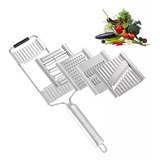 Rallador Multifuncional Cortador Verduras Inoxidable 4 En 1