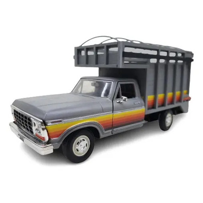 Motormax 1:24 1979 Ford F-150 Pickup Redilas Estacas Gris  | Envío gratis