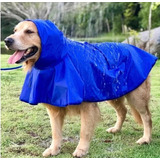 Roupa Pet Capa De Chuva Azul Cachorro Pequeno Porte