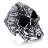 Anillo Calavera Gótico Punk Moda Vintage Hombre