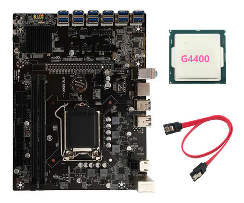 Placa Base B250c Btc Mining Con Cable Cpu+ G4400 Lga1151 1