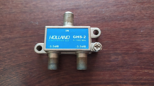 Derivador Splitter Holland Ghs-2 Coaxil Tv Conector