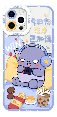 Funda Anime Sanrio Kuromi Baku Para iPhone 15 14 Pro 13 12 1