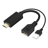 Conversor Adaptador Hdmi Para Displayport 4k Usb