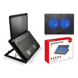 Base Notebook Suporte 15,6 Nbc-50bk C3tech 2 Cooler Led Azul