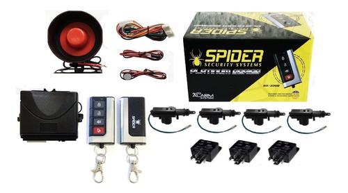 Alarma Spider Sr-3350 + 4 Seguros Electricos + 3 Relays