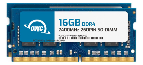 Memoria Ram 32gb Owc (2 X 16gb) 2400mhz Ddr4 So-dimm Pc4-19200 Upgrade Para 2017 iMac 27 Inch With Retina 5k Display (ow