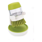 Cepillo Con Dispenser Jabon  Compacto Cocina