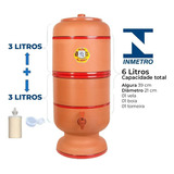 Filtro De Barro 6 Litros +vela Tripla Ação Esterilizante