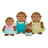 Muñeco Familia Animalitos De Peluche Monos Li'l Woodzeez