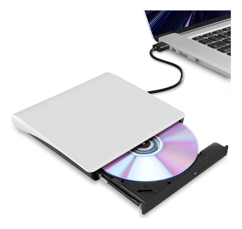 Grabadora Portatil Hcsunfly Usb 3.0 Ultra-slim Cd/dvd Blanco