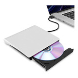 Grabadora Portatil Hcsunfly Usb 3.0 Ultra-slim Cd/dvd Blanco