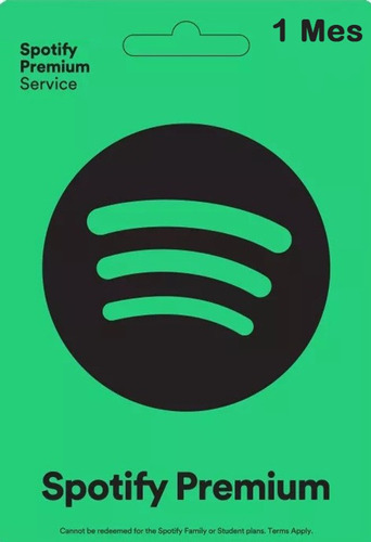  Gift Card Spotify Premium Digital - 01 Mês