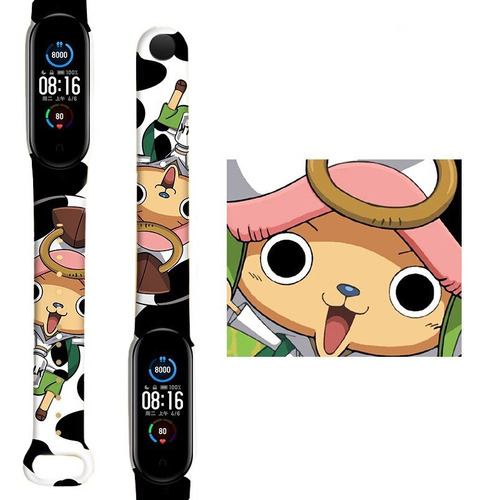 Correa Xiaomi Mi Band 5, 6, 7, 8 One Piece Luffy, Nami, Zoro