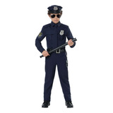 Disfraz Para Niño Oficial De Policia Fiestas Hallowen