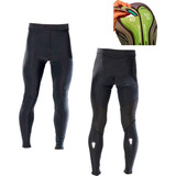 Lycra Pantalón Largo Hombre Ciclismo Badana En Gel