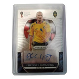 Tarjeta Prizm Autografiada Freddie Ljungberg Suecia Mundial