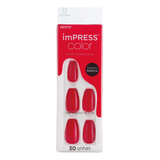 Unha Autocolante Impress Color Bailarina Beet Snacks Kiss