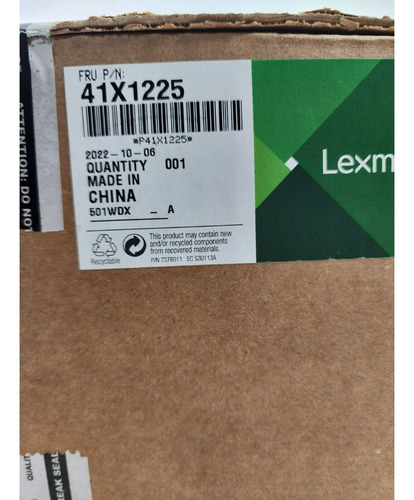 Fusor Orig Para Lexmark 41x1225 Ms621 Ms622 Mx622 Ms521 Mb26