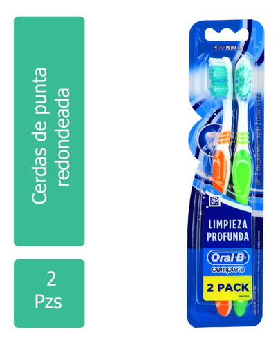Cepillo Dental Oral B Complete Empaque Con 2 Piezas - 2x1