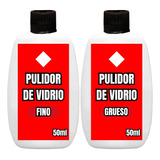 Kit Pulido Vidrio 50cc Grueso + 50cc Fino Oxido Cerio