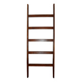 Perchero Escalera Color Nogal - Wide Walnut Blanket Ladder